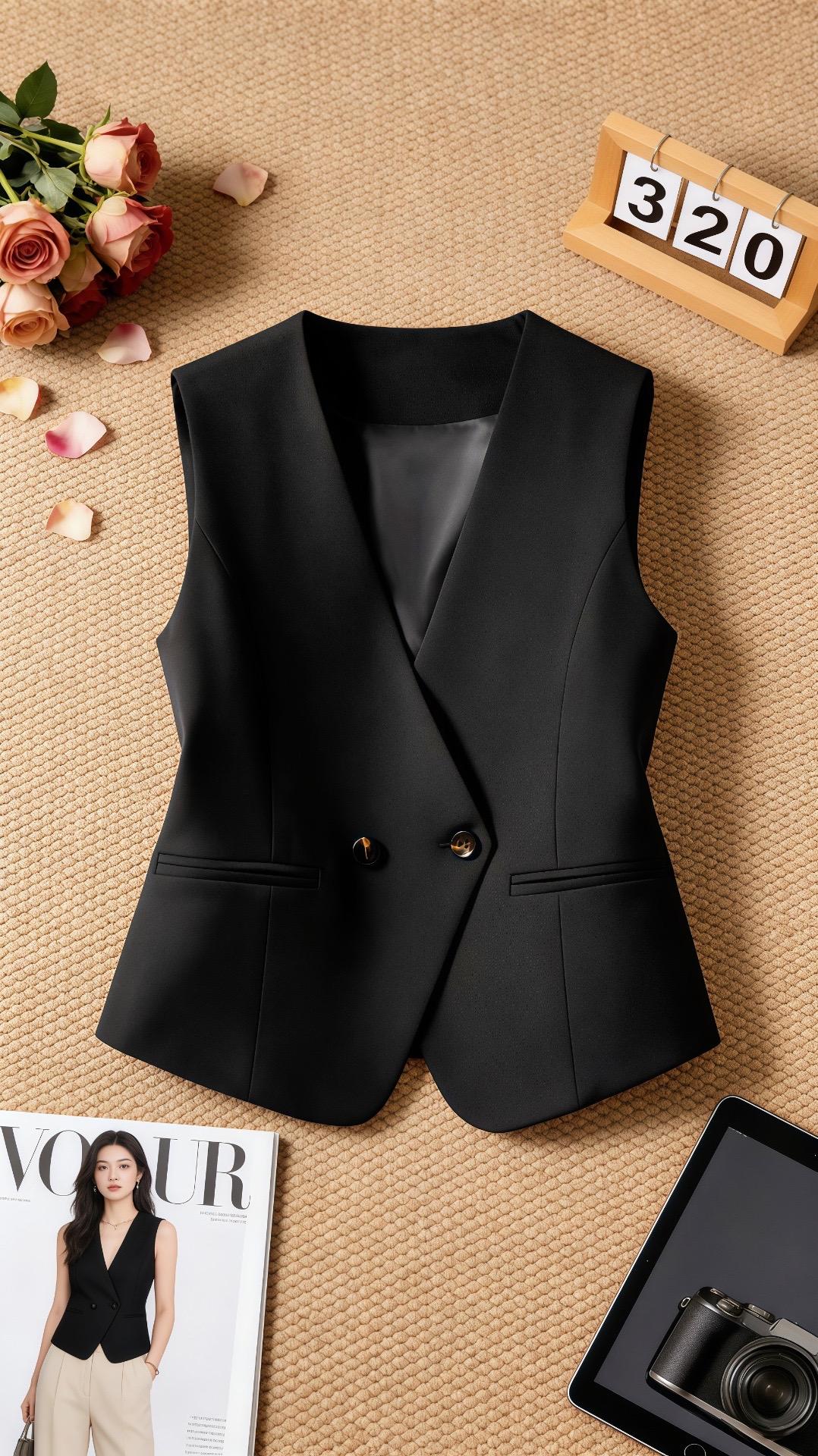 修身短款马甲 洋气减龄