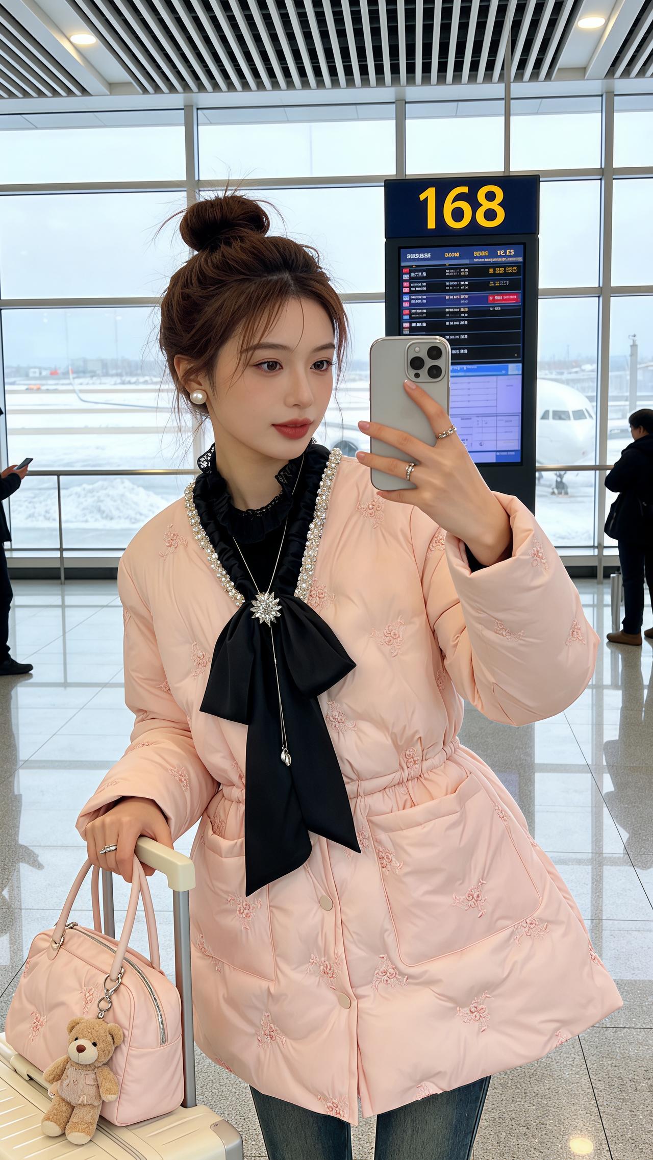 穿搭 冬季搭配 棉服外套 冬季穿搭  新年穿搭