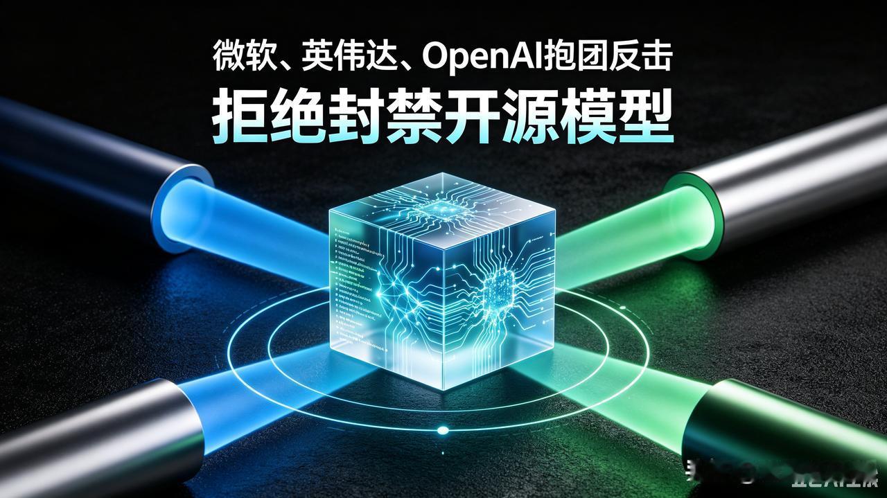 全球AI格局突变！微软、英伟达、OpenAI抱团反击，拒绝封禁开源模型
 
近期