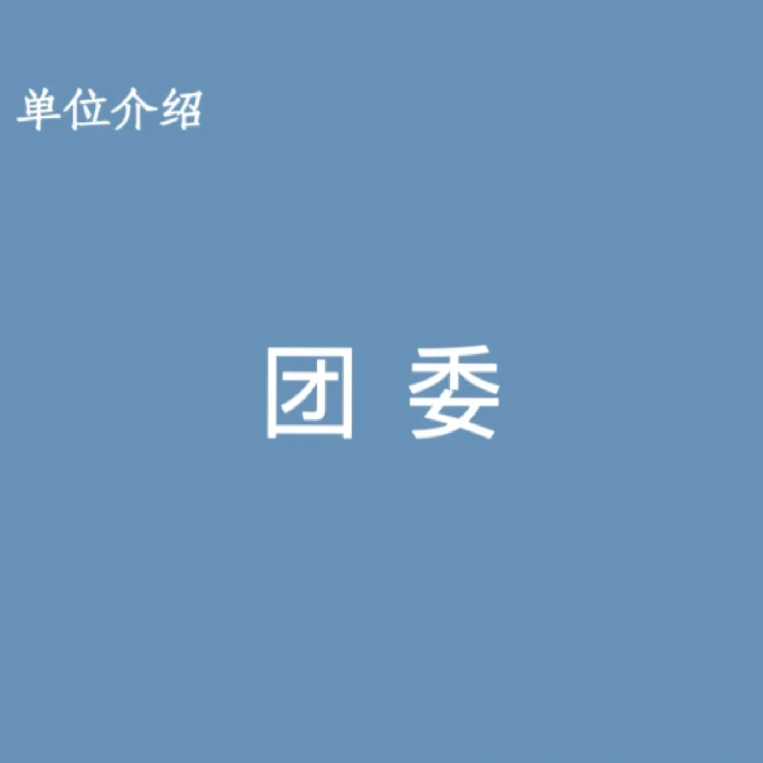 宝子们，这是团委