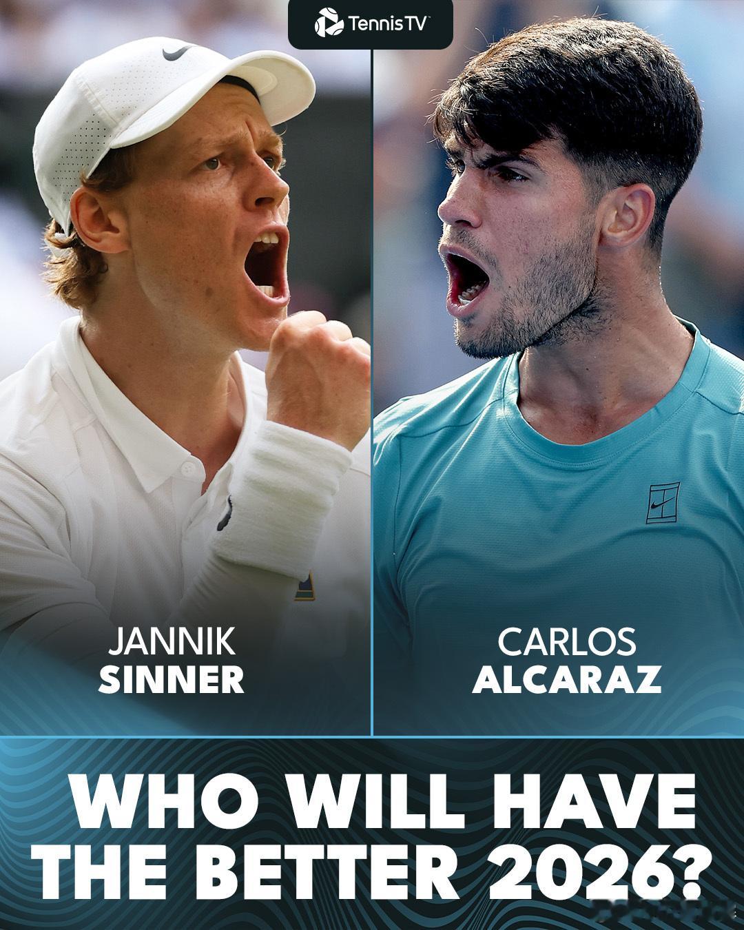 午间互动时间 👀预测一下，辛纳和阿尔卡拉斯，2026赛季谁会更成功 🤔202