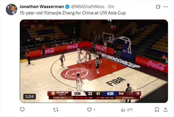 哎哟！这下想低调也不行了，nba知名选秀专家Jonathan Wasserman