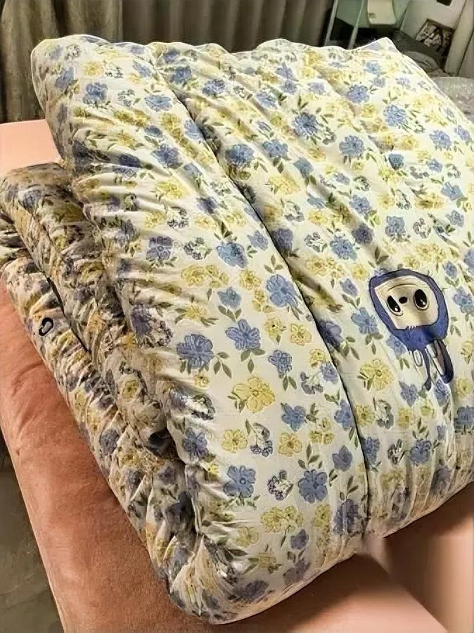 盖被子越盖越冷？

千万别学我！

前阵子拆洗被子吓一跳，盖了三年的被子里，棉花