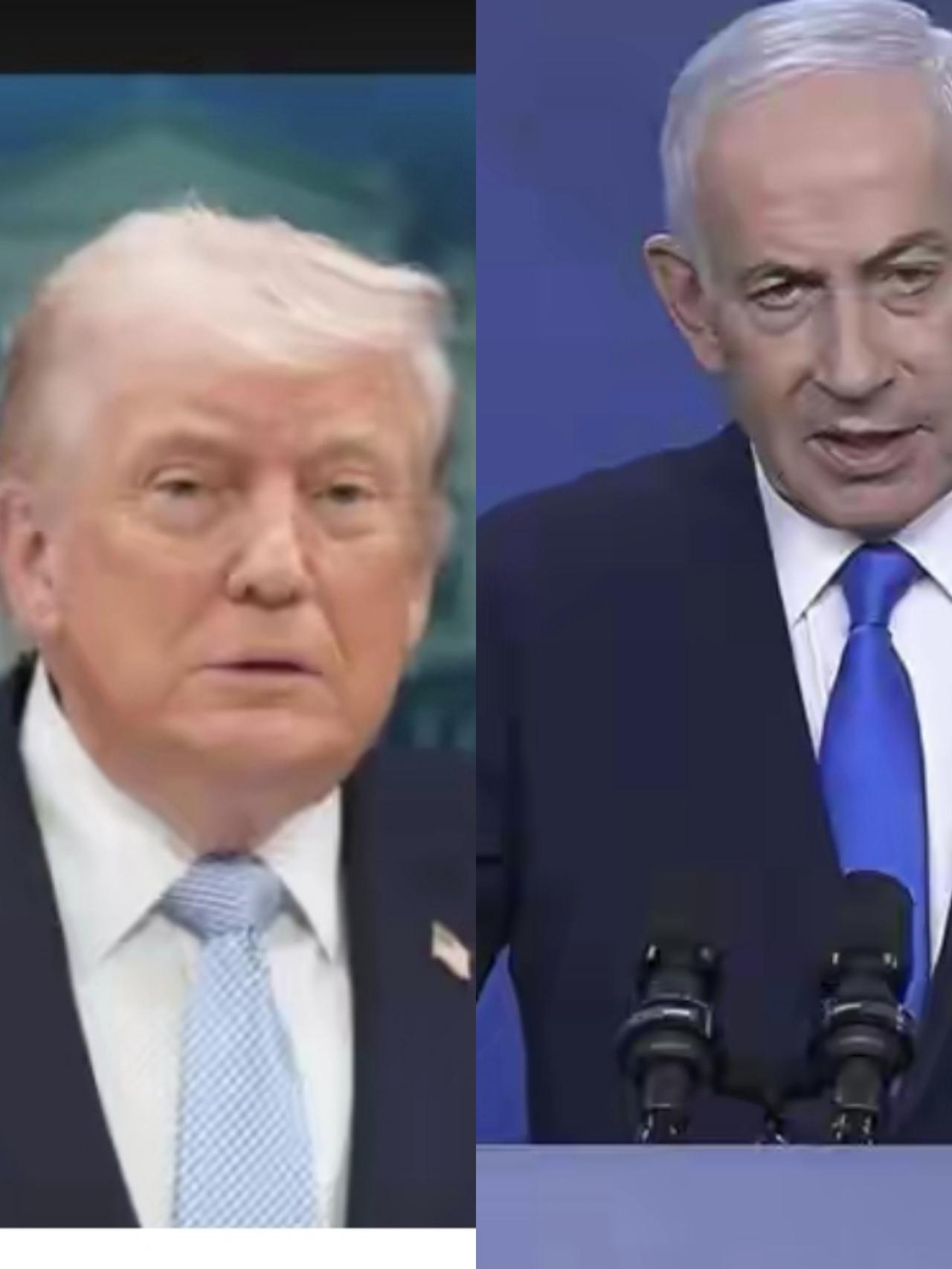 特朗普：我挺不住了，还有中期选举呢！停战，暂不打了！
内塔尼亚胡：不行，你说不打