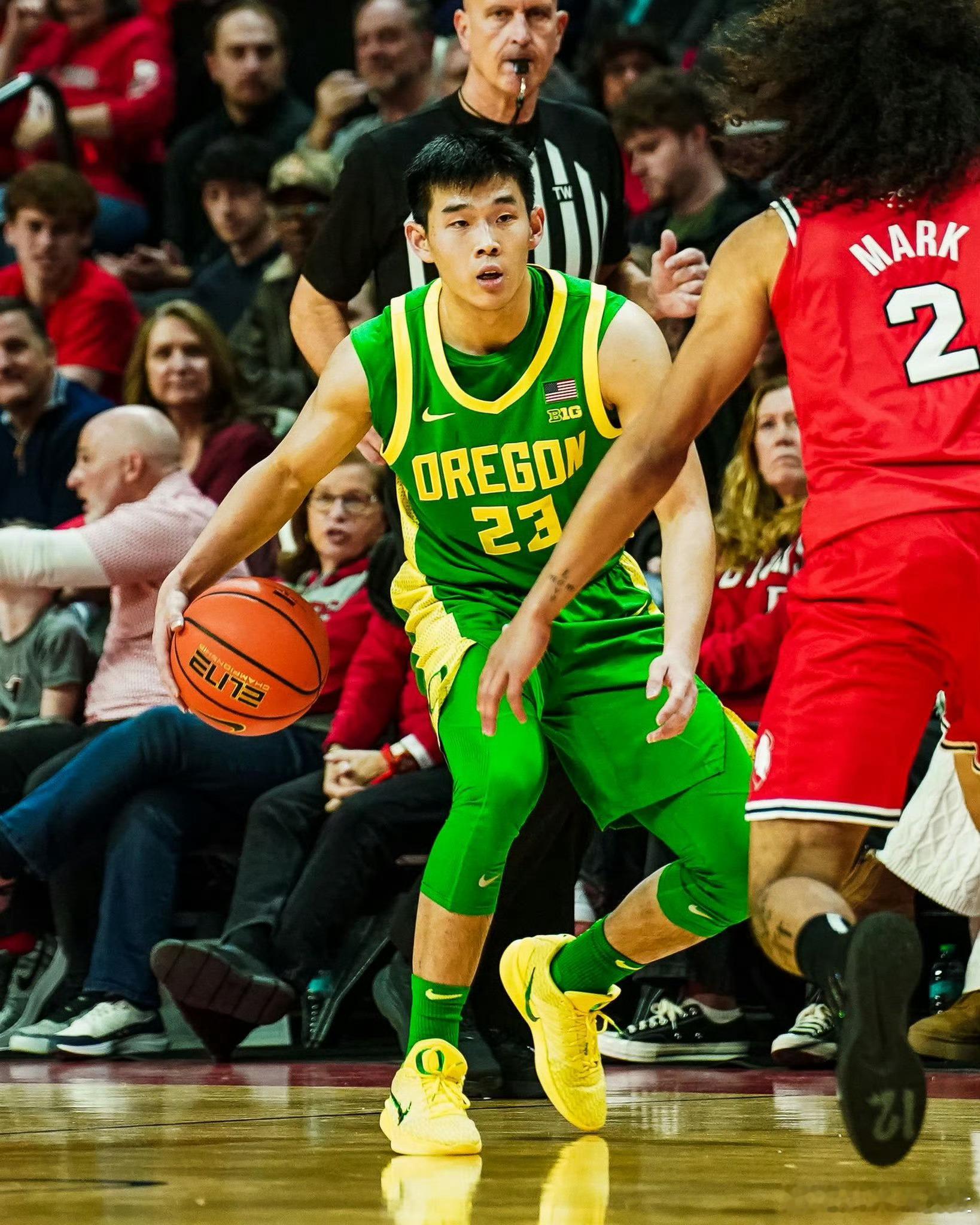 今天对俄勒冈完成关键抢断的Rutgers大一后卫Lino Mark，也打出了自己