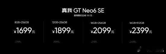 1699起，真我真是来掀桌子的吗？真我GT Neo 6 SE发布会总结来了。1.
