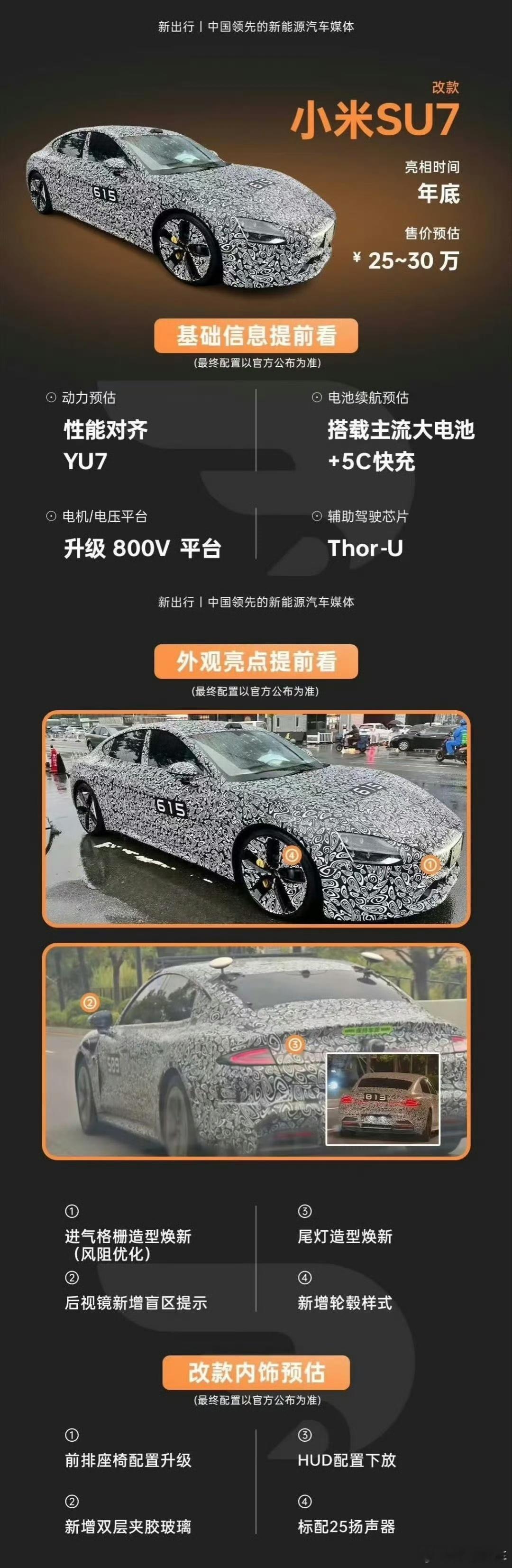 这三款车，感觉又会网络舆论和销量两极分化，大家都是一边骂一边买的小米三款新车齐曝