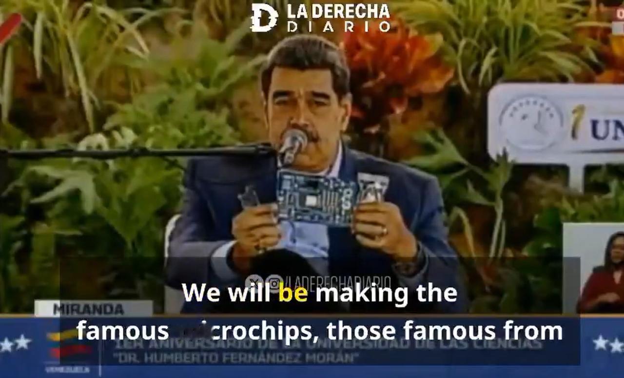 马杜罗：“委内瑞拉将制造出像英伟达那样的芯片” 

马杜罗将目光投向了全球科技竞