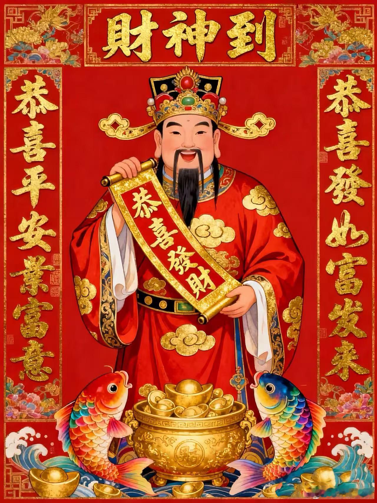 财神到，疏通财气恭迎财神降临，化解资金周转阻滞，清收所有拖欠账款。破除生意萧条、