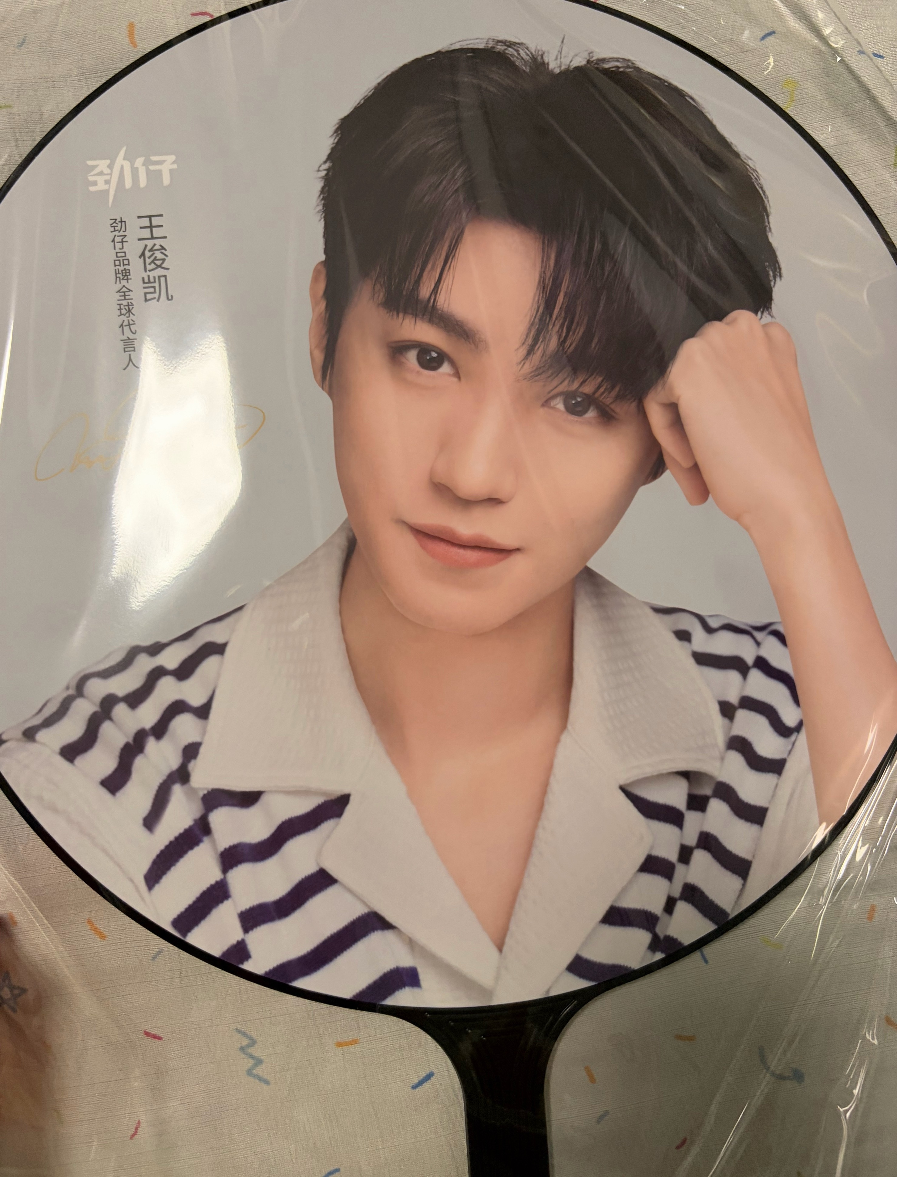好大好美貌的扇子王俊凯劲仔品牌全球代言人
