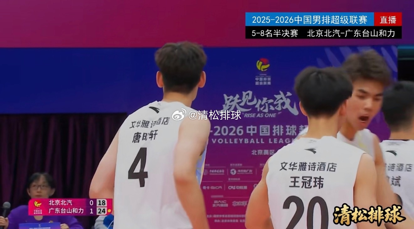 2025-2026中国男排超级联赛A级总决赛5-8名半决赛第二回合北京北汽vs广
