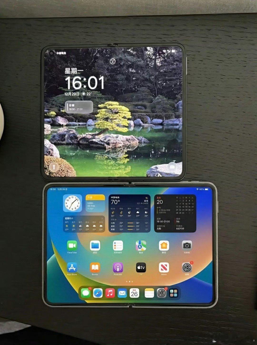 iPhoneFold最新渲染图曝光苹果的设计思路就是一个矮胖子的大折叠屏，从目前