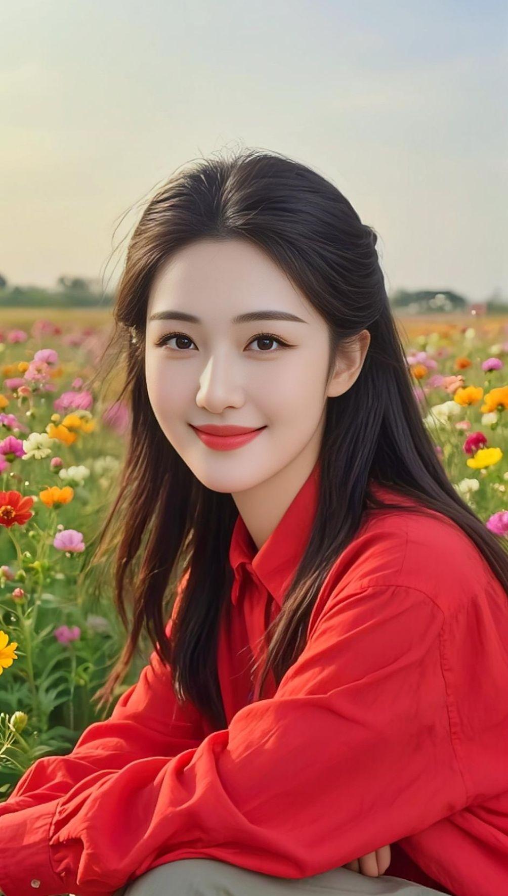 AI花海人像照 抖音ai创作