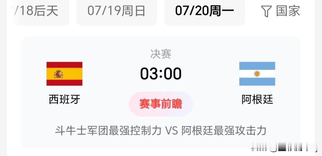 世界杯决赛对决出炉，你支持谁？
随着西班牙2：0法国和阿根廷2：1逆转击败英格兰