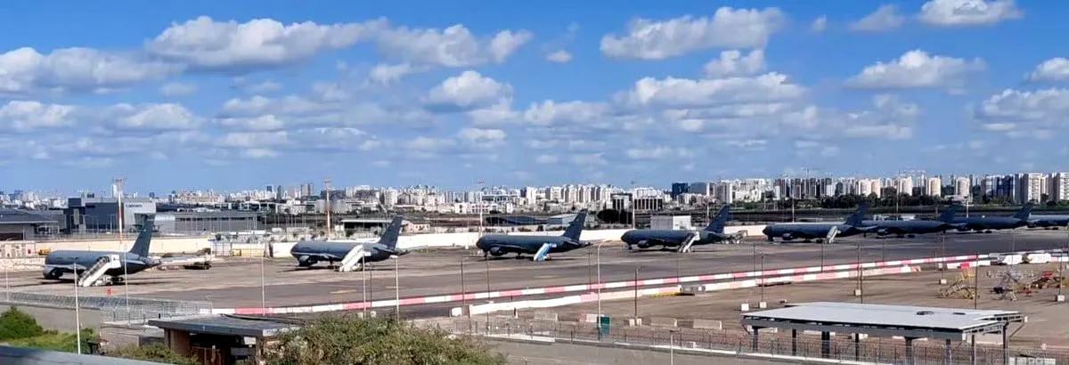 据《以色列今日报》报道，又有 14 架美国空军加油机连夜抵达以色列，从照片上都是