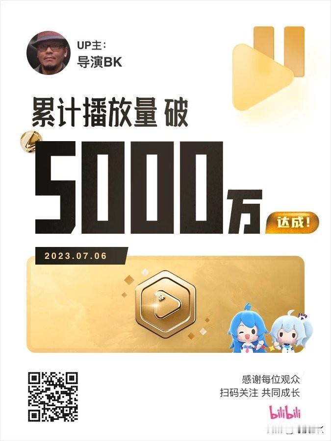 我的B站频道5000万播放达成，作为一个只做原创游戏纪录片的频道，我们能活着做这