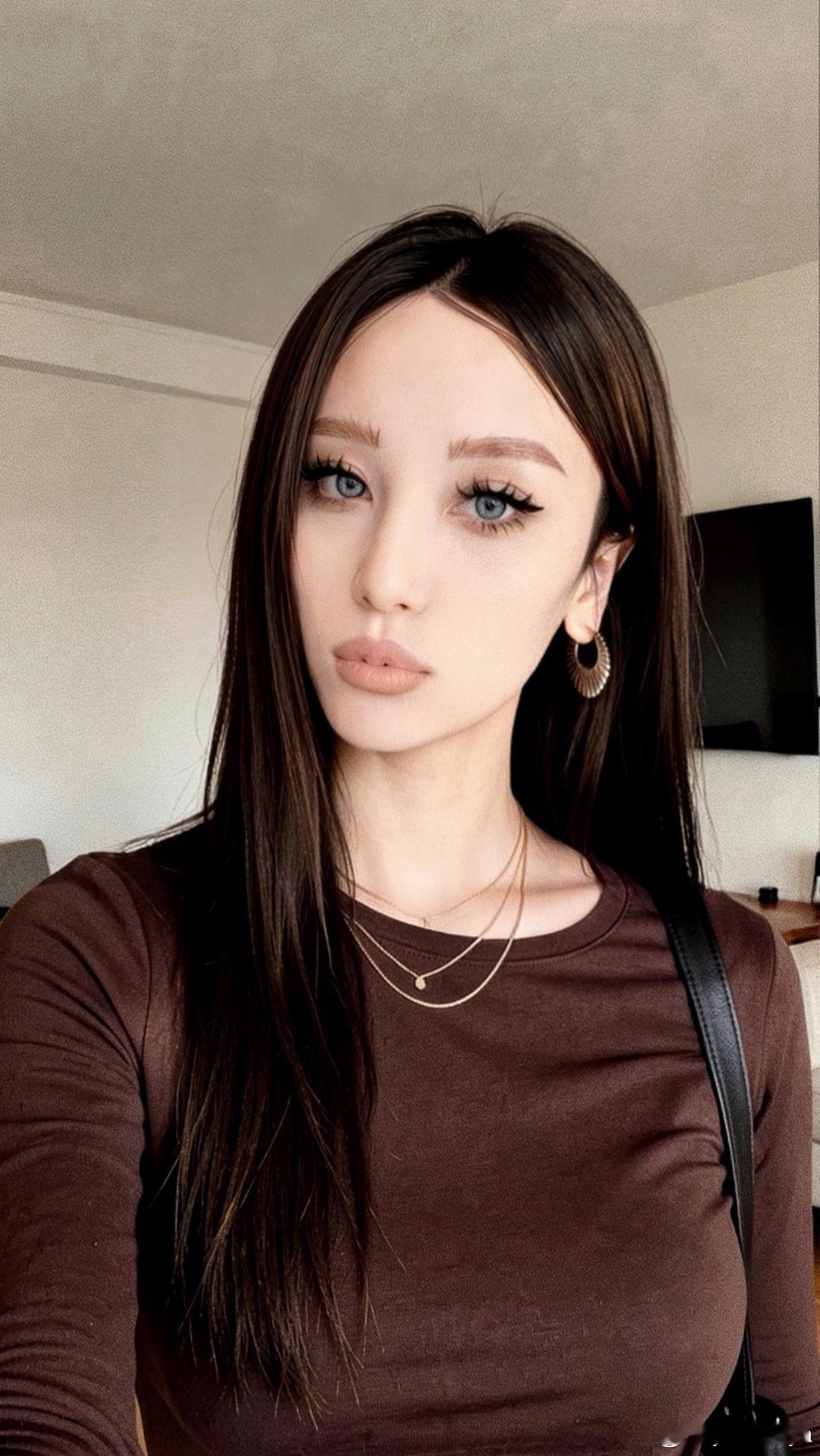 美瞳自拍妆容分享