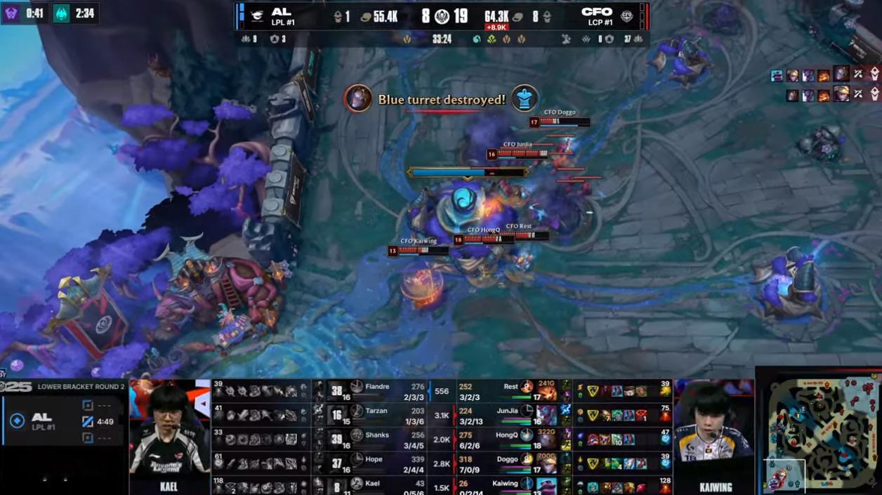 CFO守住了第三局！比分来到了2-1al对战cfo2025msi2025季中冠军