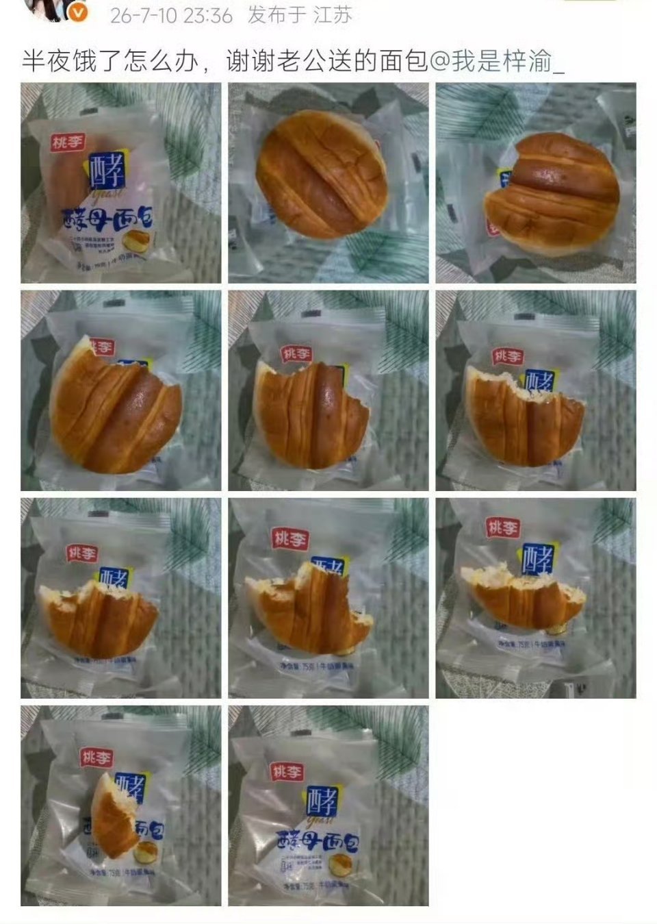 其实渊博有12张图，最后一张图是把袋子也啃了。 