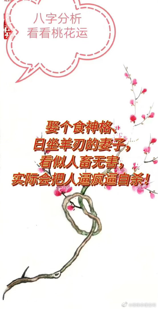 坤：丙午 庚寅   壬子   丙午娶个食神格、日坐羊刃的妻子，看似人畜无害，实际