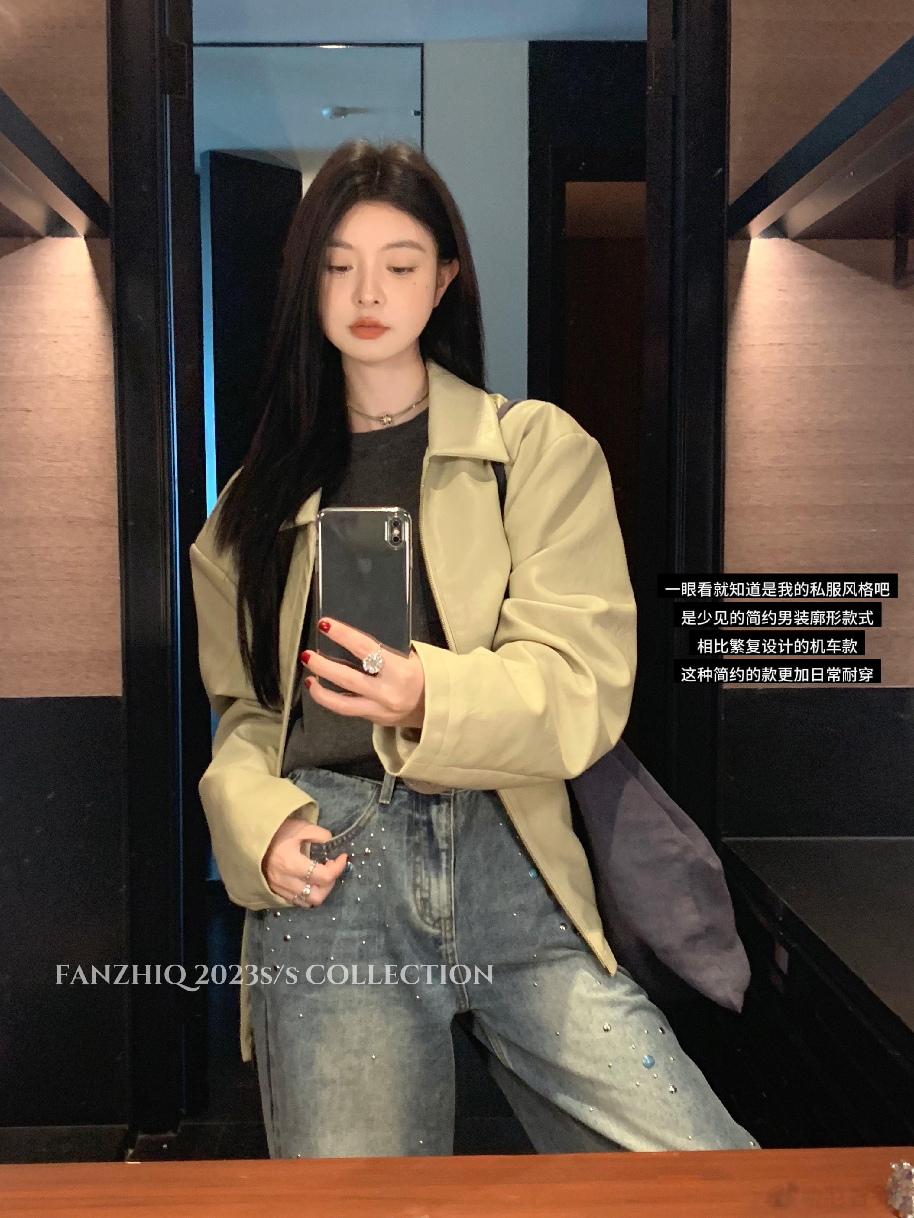 cool guys刷街啦 我的私服*中古皮衣  青杏🧩all black   