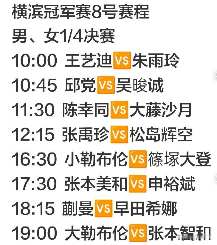 精彩的四强争夺战来了！从这轮开始七局四胜了。
女队中日大战掺进来一个申裕斌。王艺