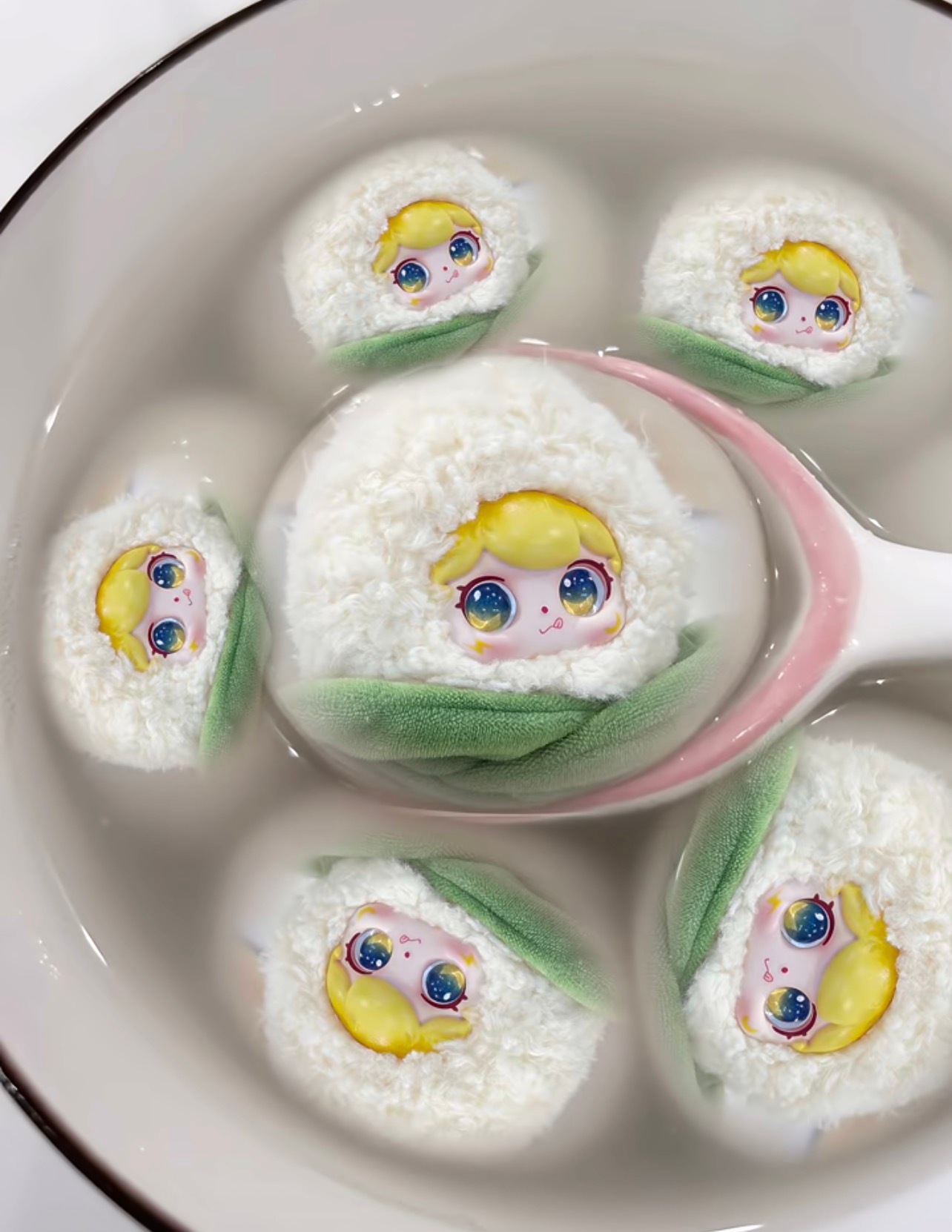 一人一口不要抢不要多吃！ 