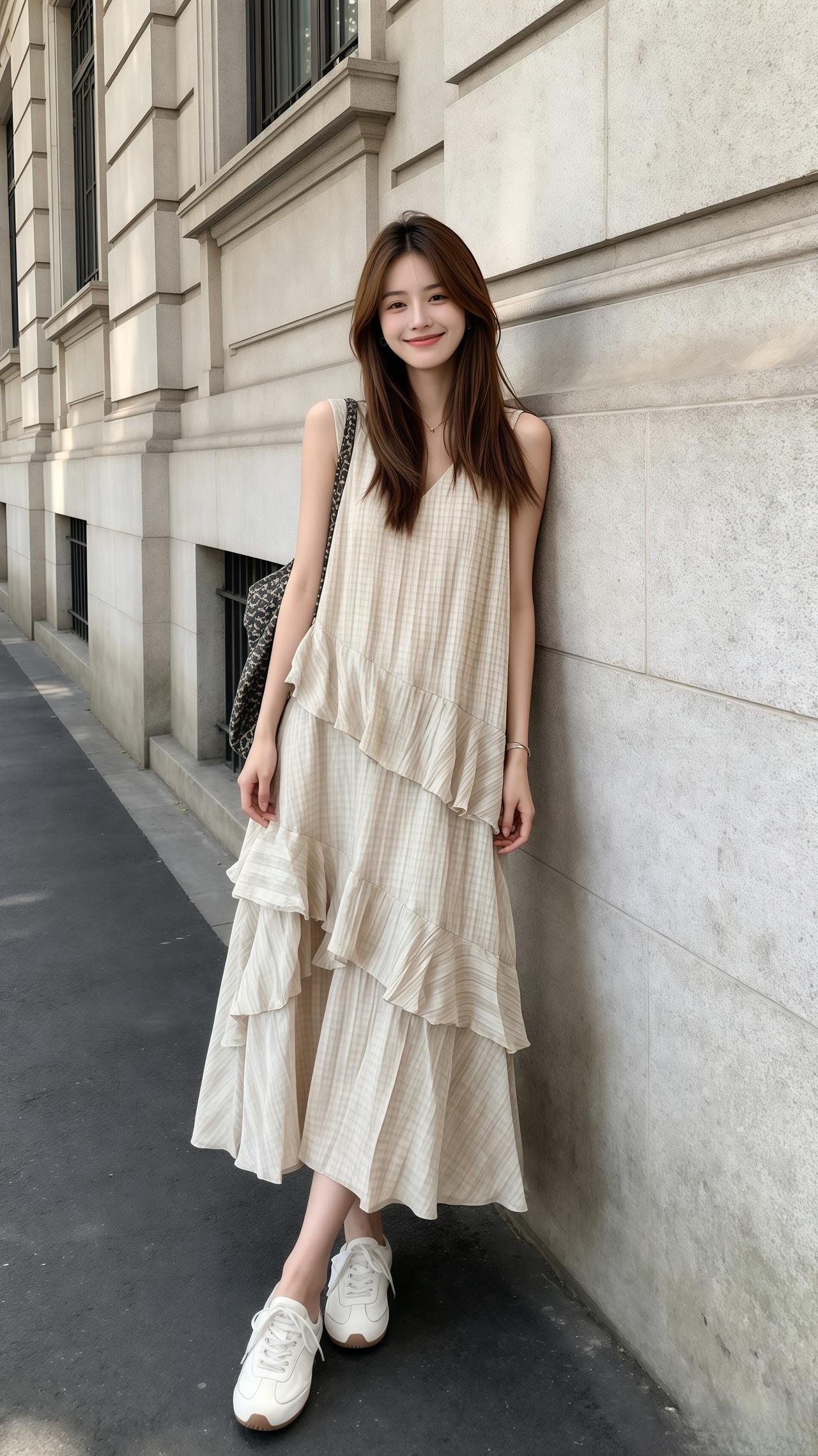 分享夏季韩系穿搭 夏日穿搭连衣裙 穿搭没有公式 大码女装夏季穿搭