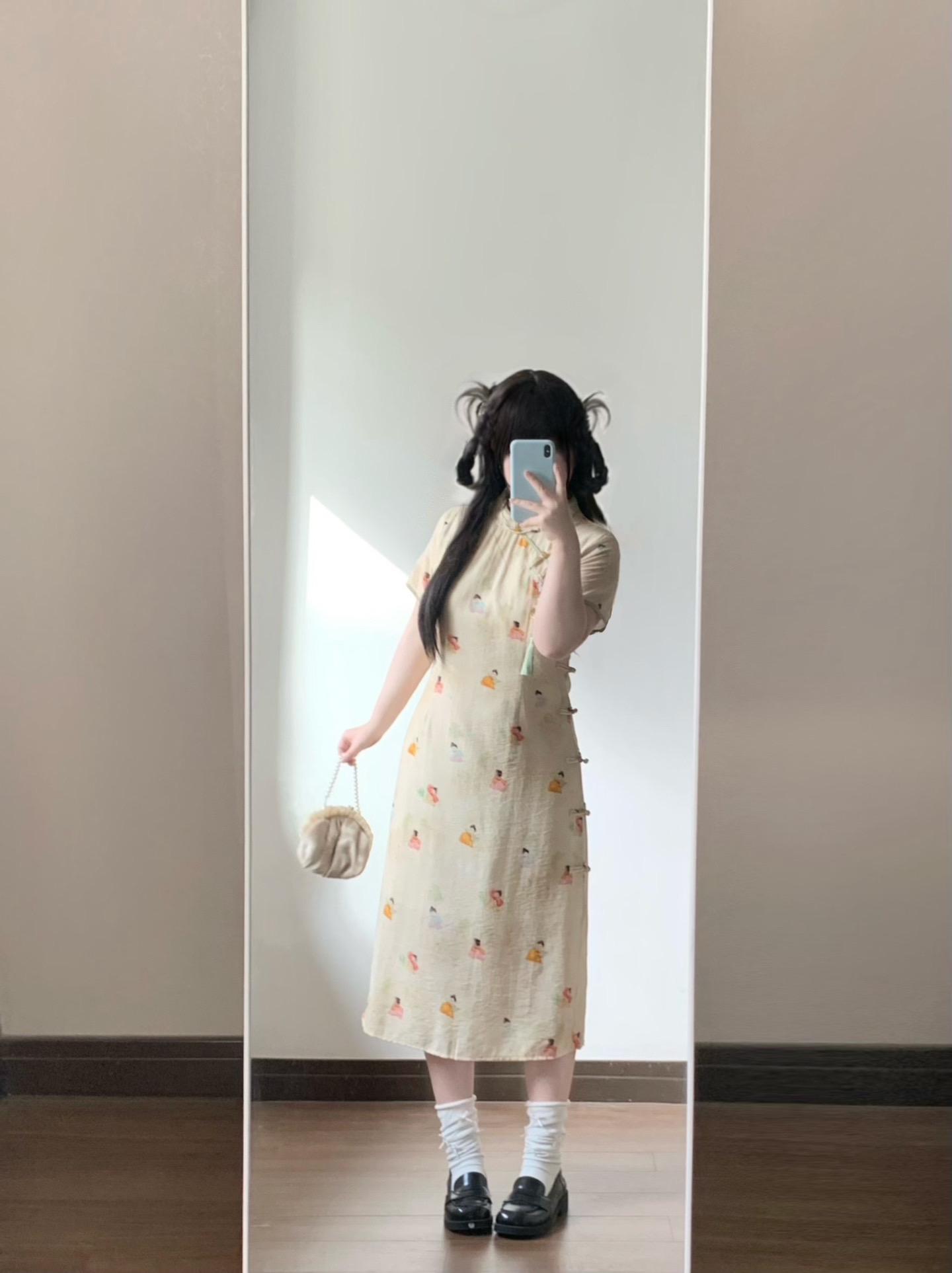 好萌的旗袍！