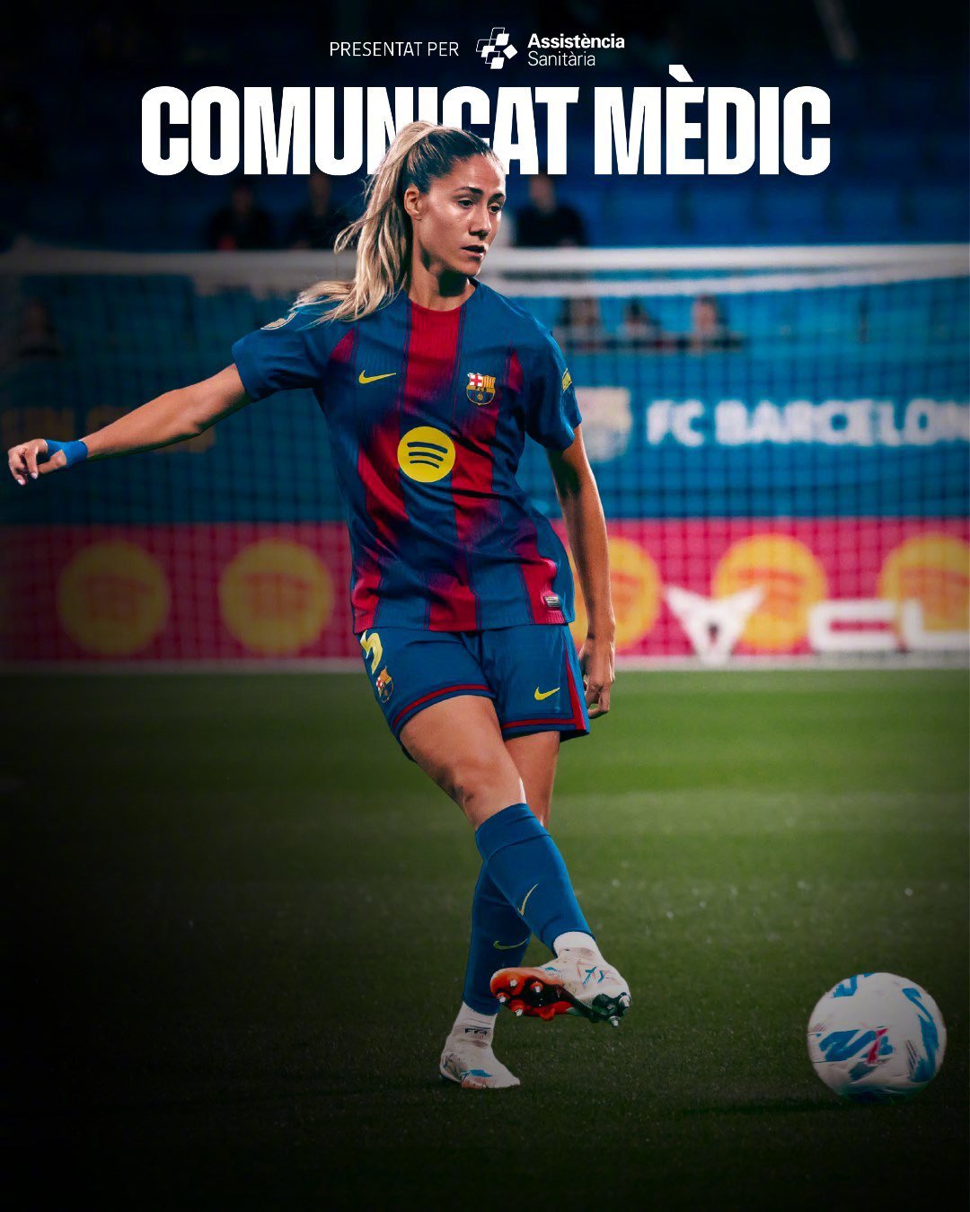 红蓝倩影 ❗巴萨医疗公告▶️ 女足一线队球员拉娅已成功接受右膝前十字韧带断裂修复