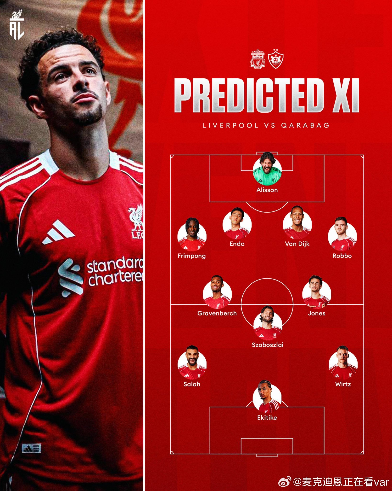 大家觉得这会是明天凌晨利物浦vs卡拉巴赫 卧铺的首发阵容吗利物浦