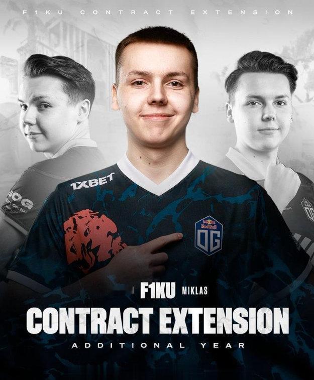#csgo# #cs2# OG官宣与F1KU续约至2025年F1KU的实力获得战