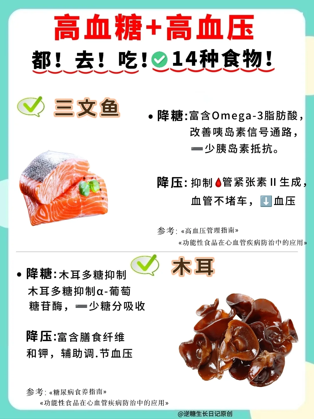 🔥高血糖高血压必看！都！去！吃！的食物