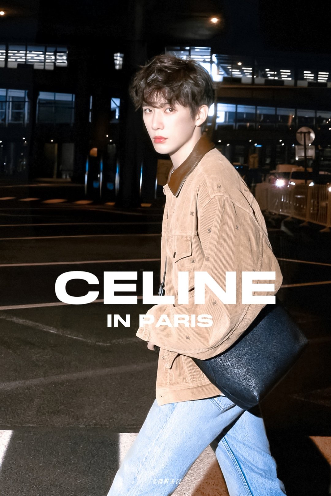 王安宇CELINE黑大衣官宣照王安宇黑大衣极简风 王安宇CELINE黑大衣官宣照