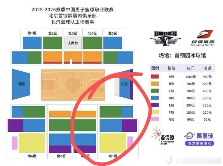 12月17日北京vs辽宁！今天10点【票星球】开票大家优先购买南一区的票！！！辽
