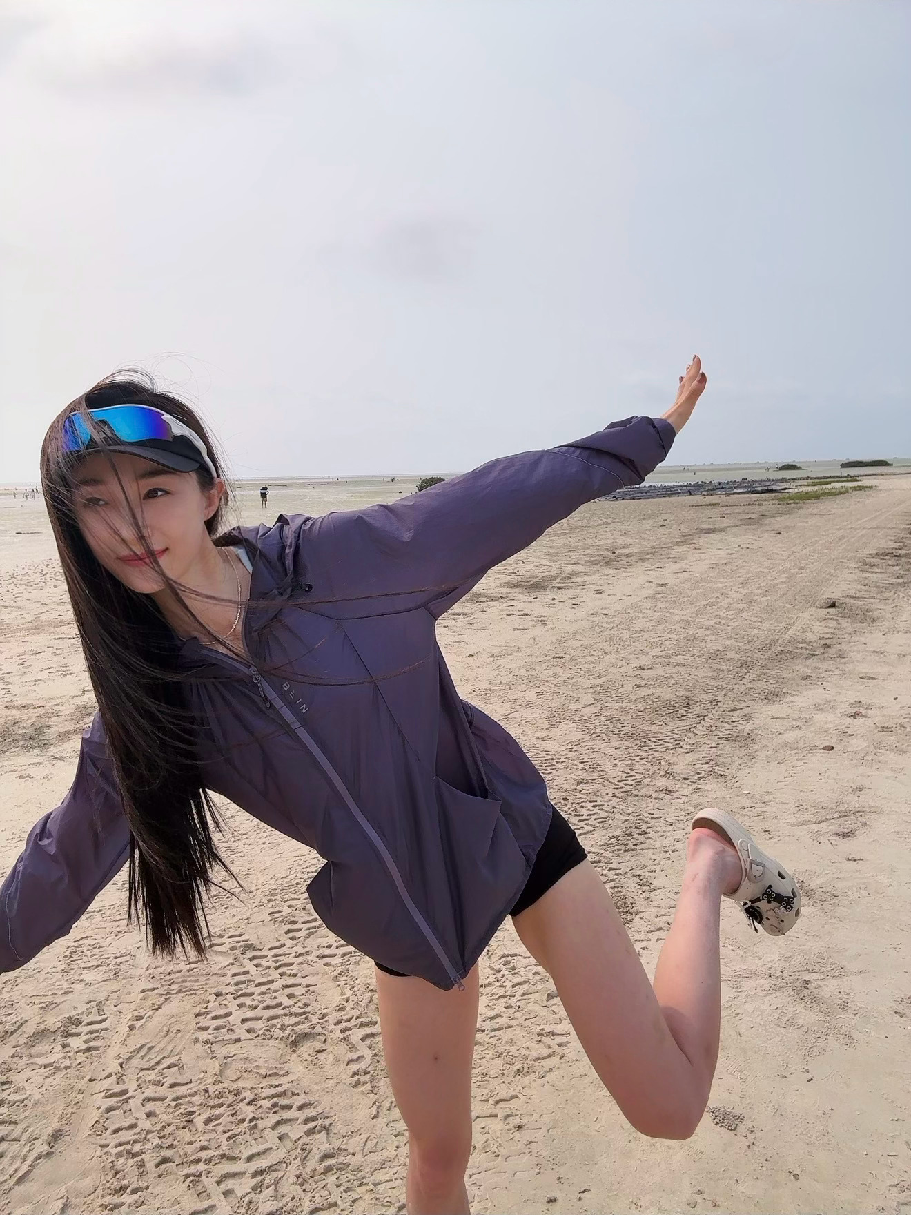 今日份的训练！海边完成！胡麟鹏