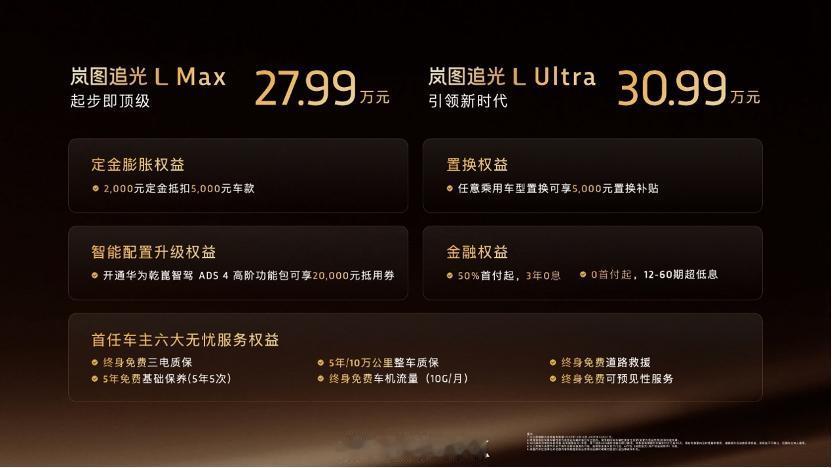 版型只有2个，少意味着好记好传播。Max版27.99万元、Ultra版30.99