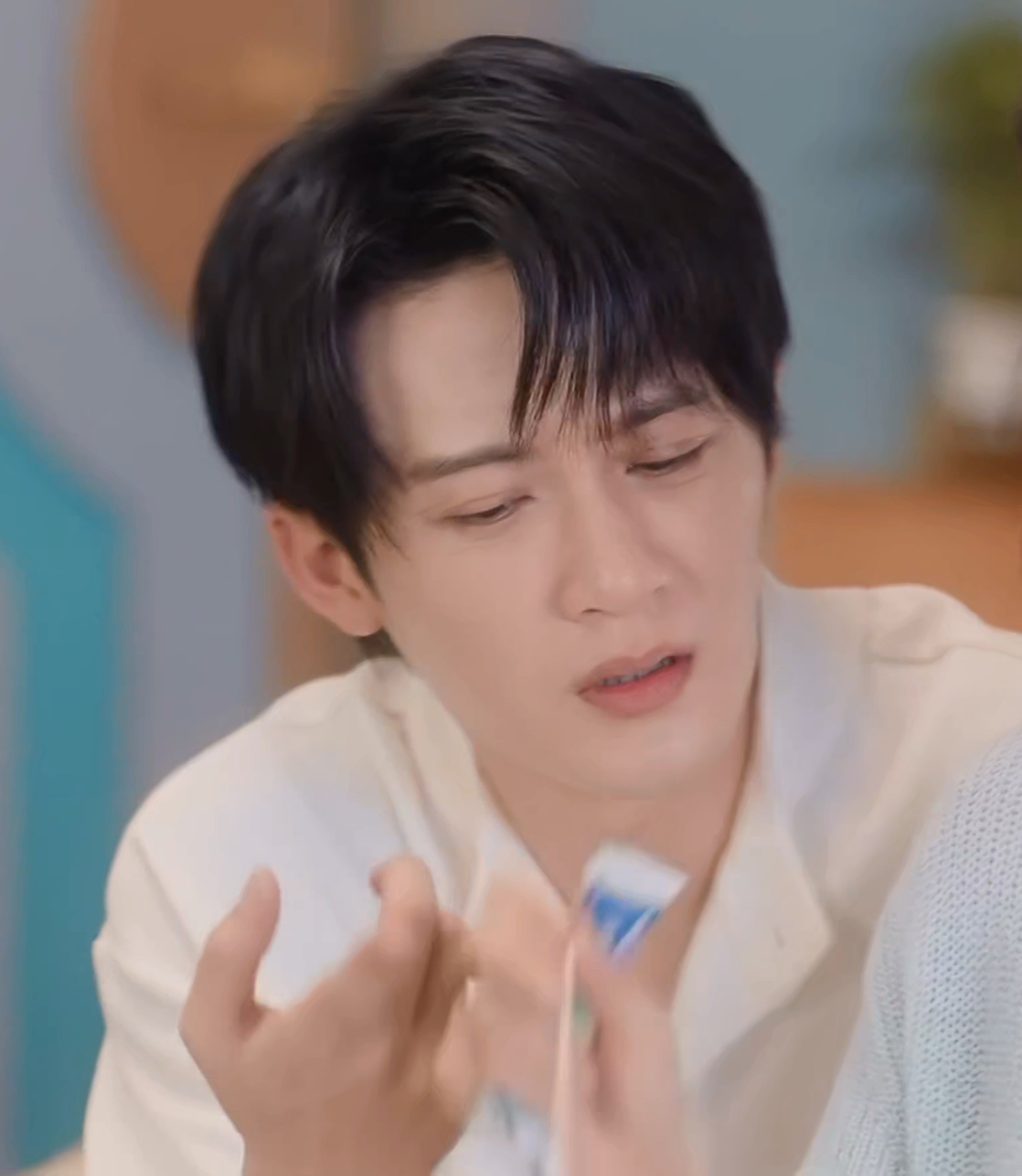 疼～😖 