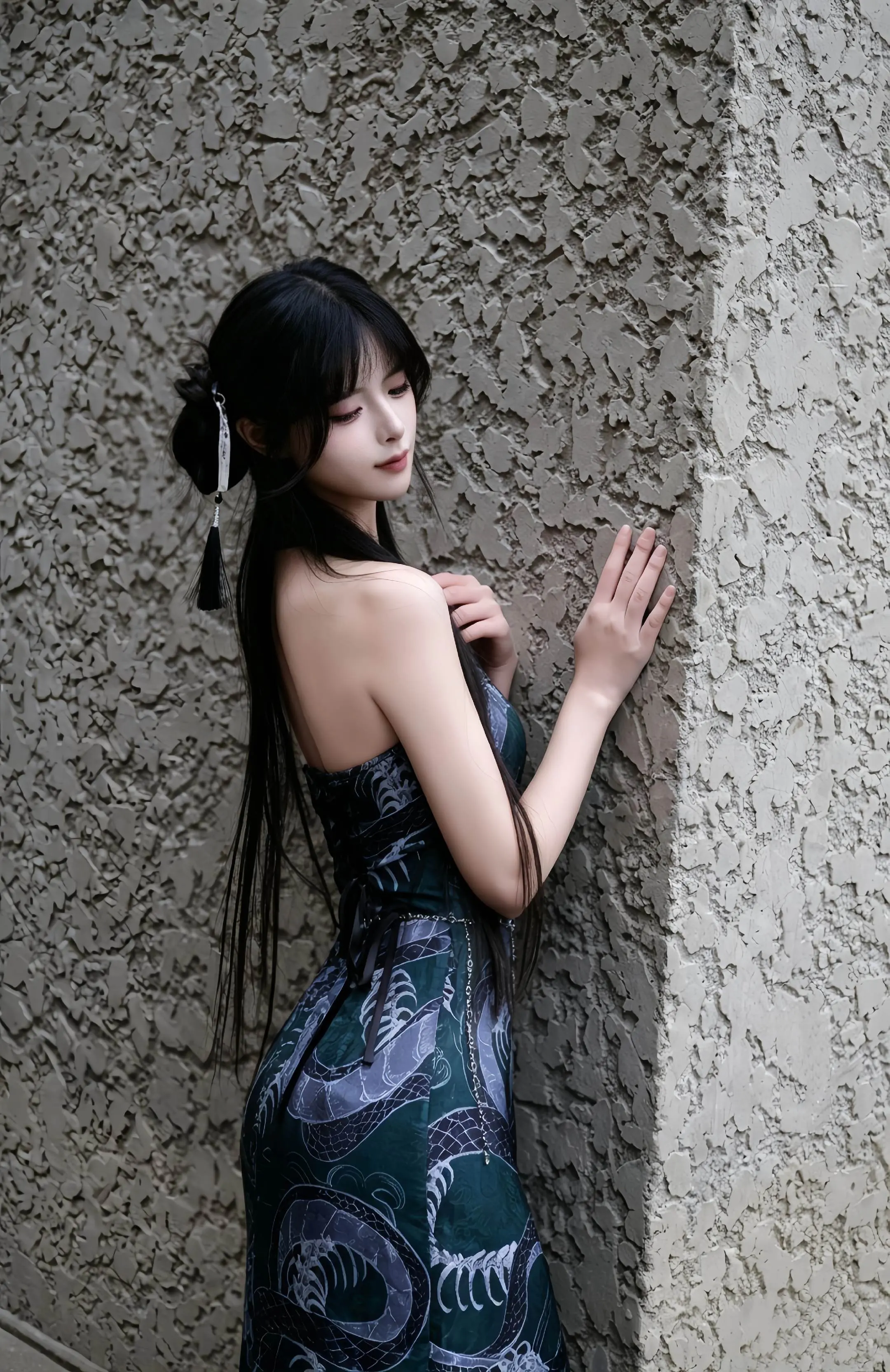 旗袍 旗袍美人 氛围感 气质 改良旗袍