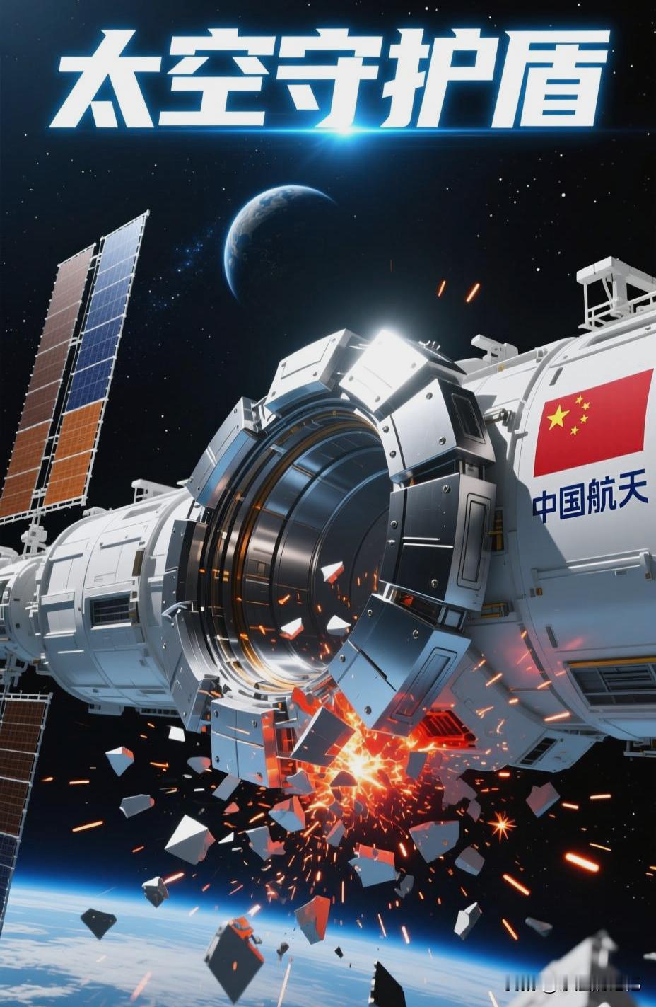 家人们，您知道吗？太空里可不只是星星！还有超过100万块1厘米以上的碎片，正以子