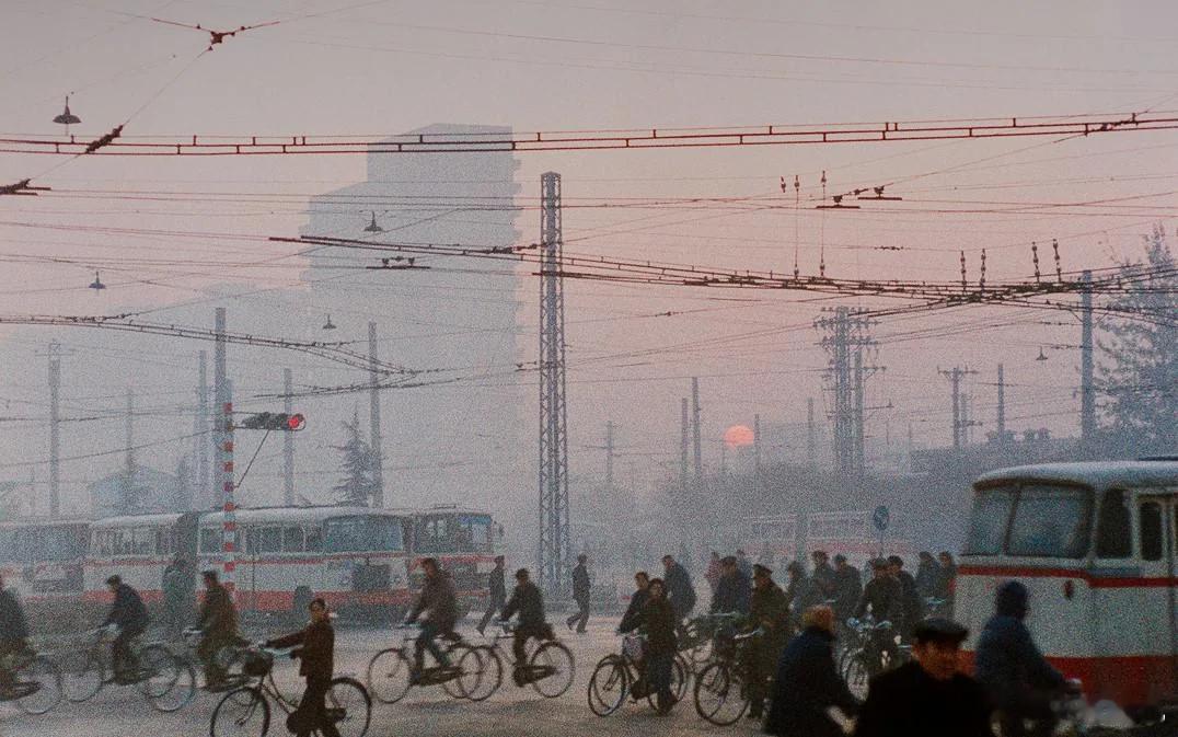 Dawn at Chang’an Avenue in Beijing (1984