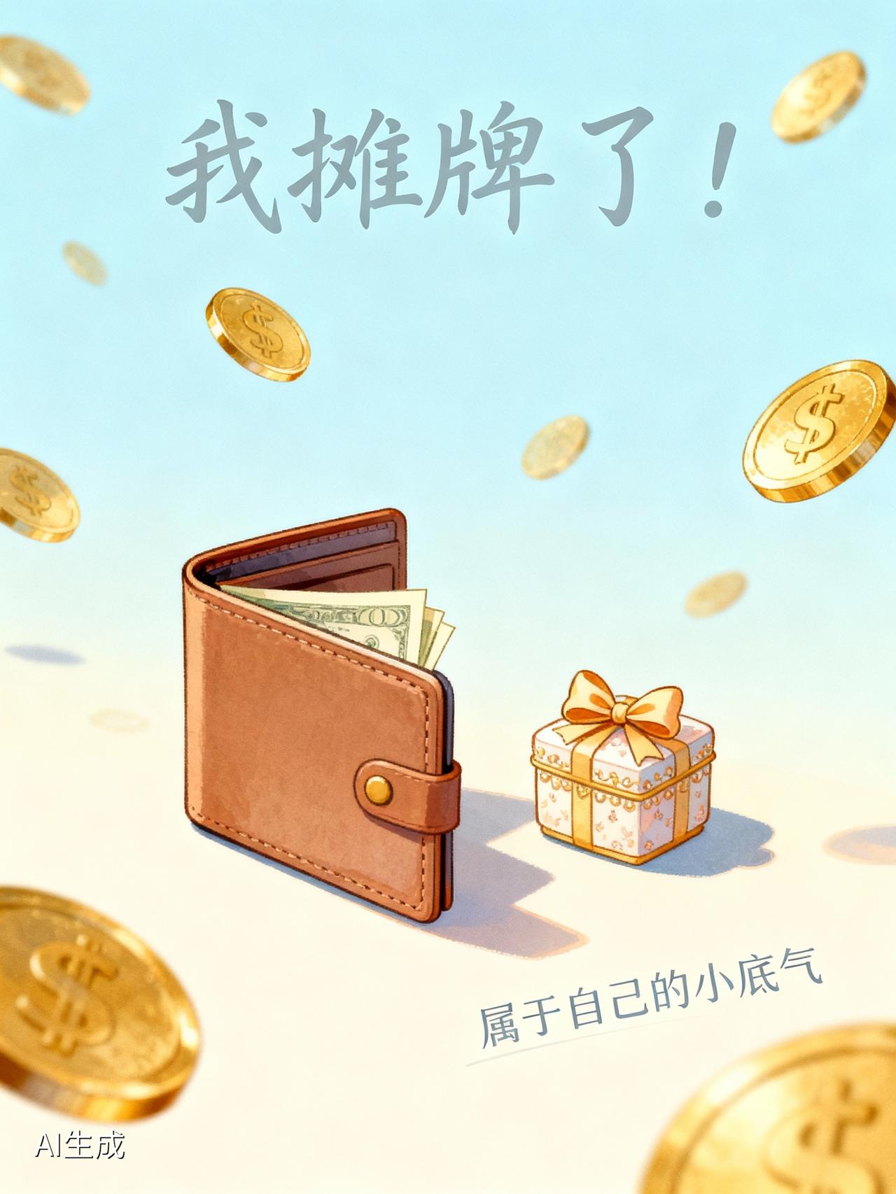 我摊牌了！
就算老公工资全上交，
我头条赚的钱，
打死也不告诉他！
又不是藏着掖