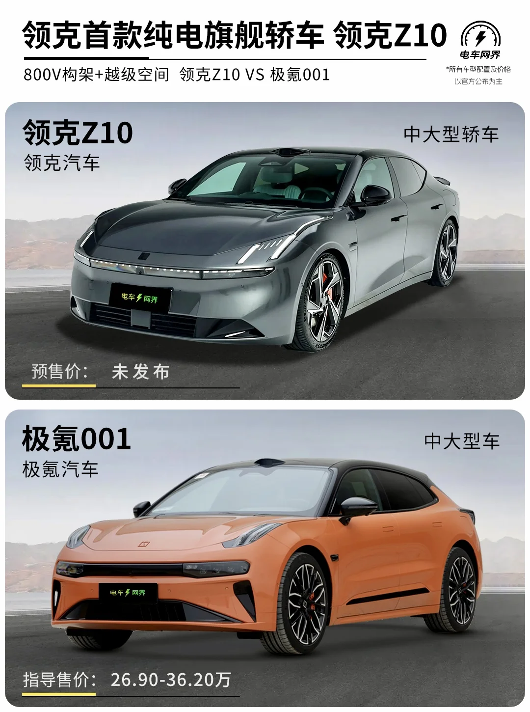 领克首款旗舰纯电轿跑 领克Z10发布