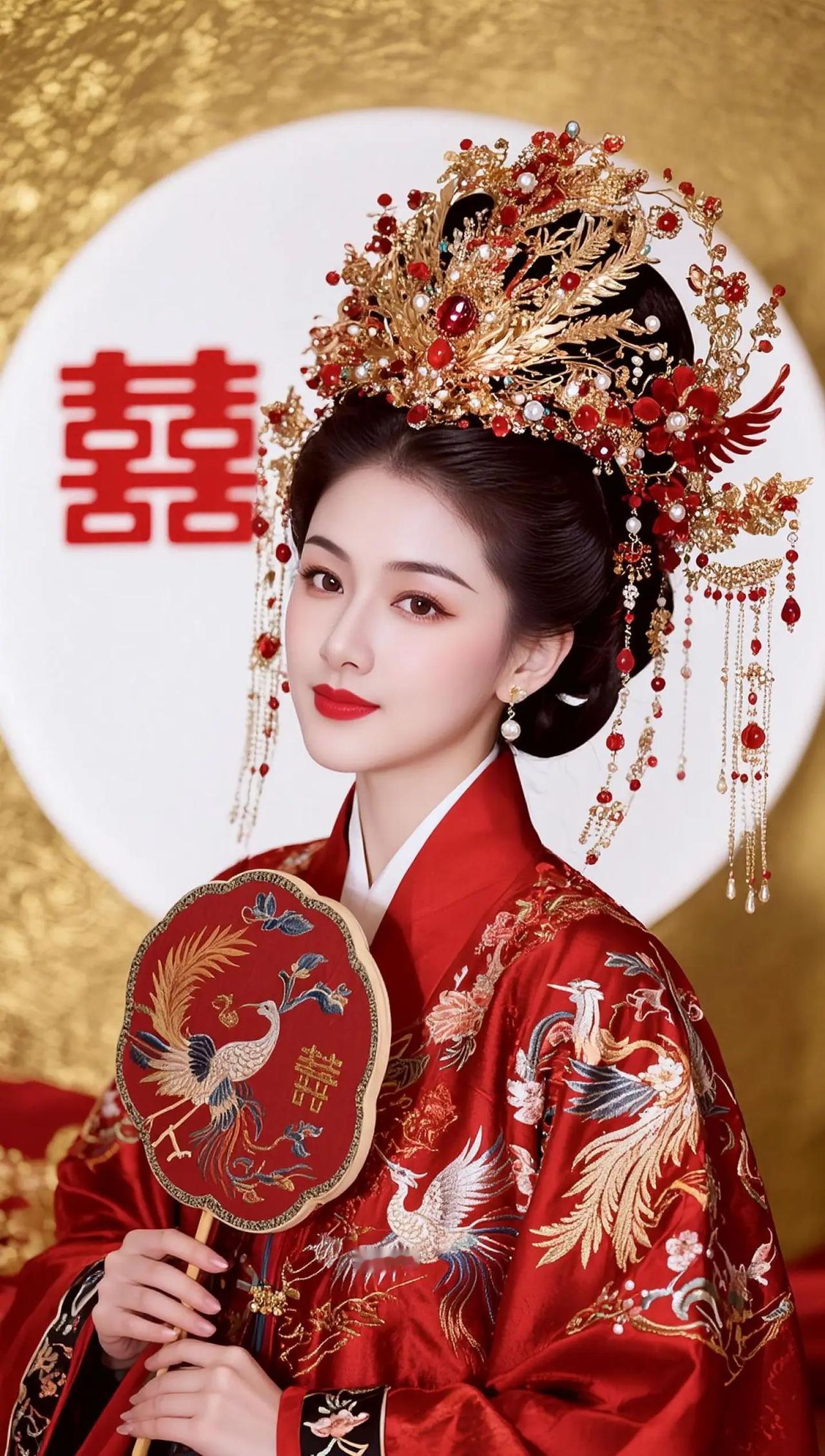 - 中式婚礼 明制婚服 凤冠霞帔