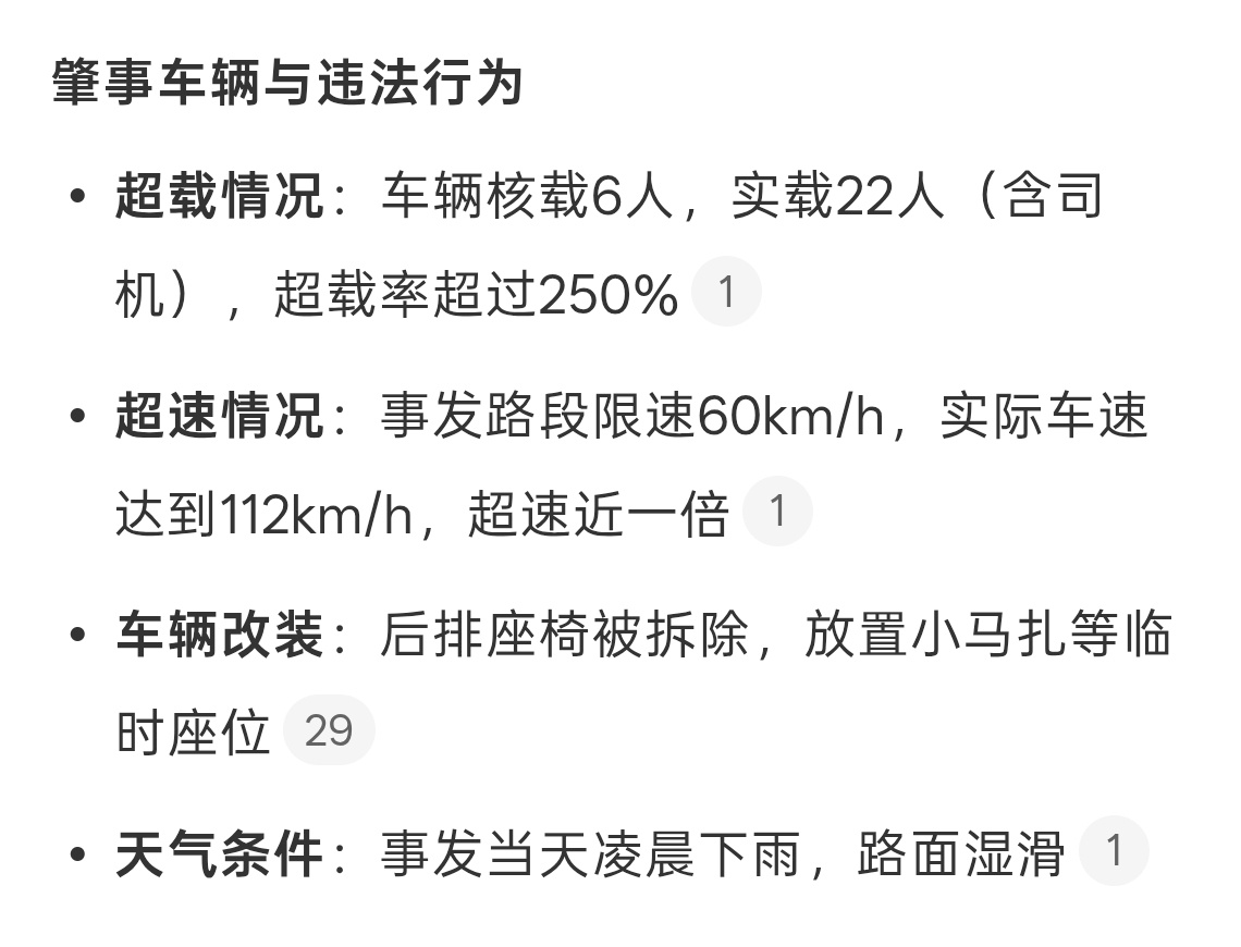 车辆核载6人，实载22人超载的也太多了超载汽车侧翻8名采蓝莓女工死亡 安全最重要
