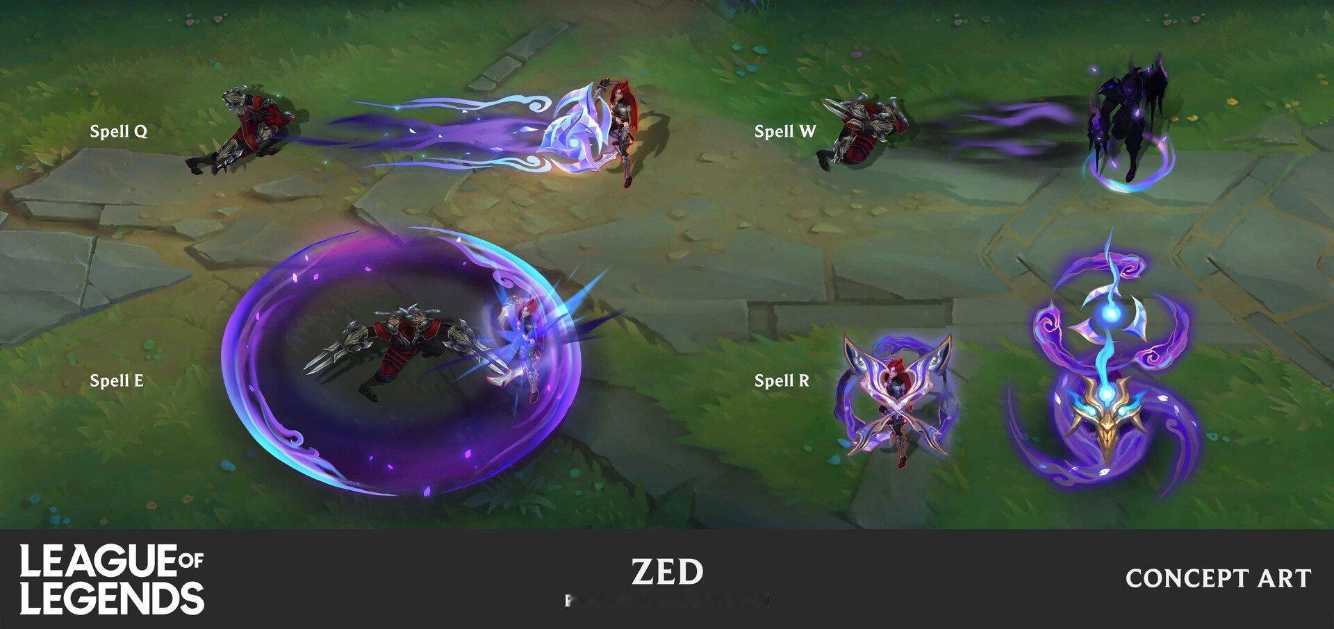 至臻 灵魂莲华 劫皮肤概念设计（cr:OTLMiu）英雄联盟