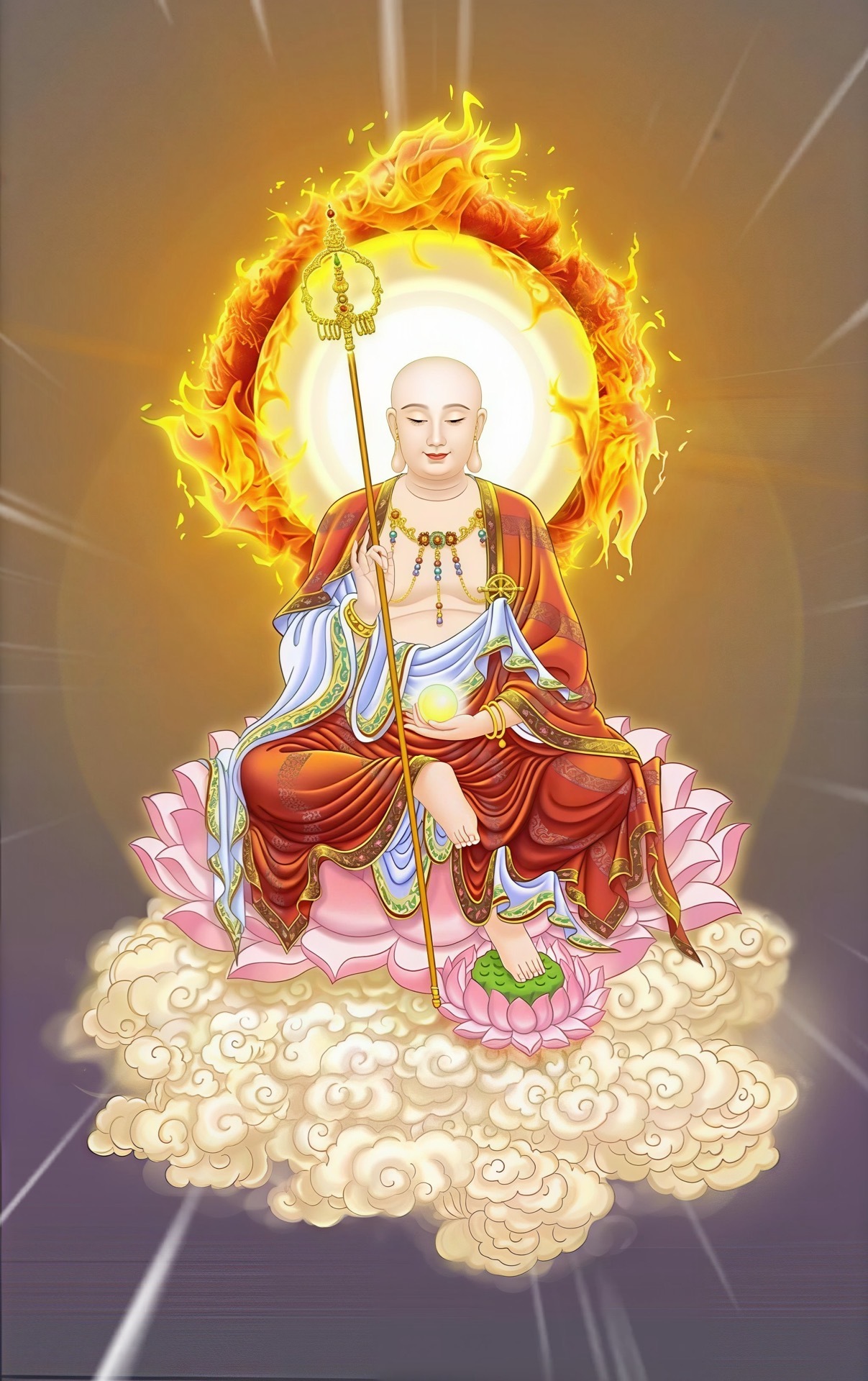 礼赞地藏王菩萨，至诚顶礼南无大愿地藏王菩萨，祈愿我曾经堕掉的婴灵，皆蒙菩萨慈悲救