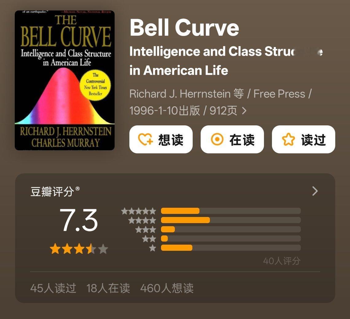 这本很受争议的书，我觉得结论大多是对的。鸡娃真的没啥用。在现代美国社会，智商（I