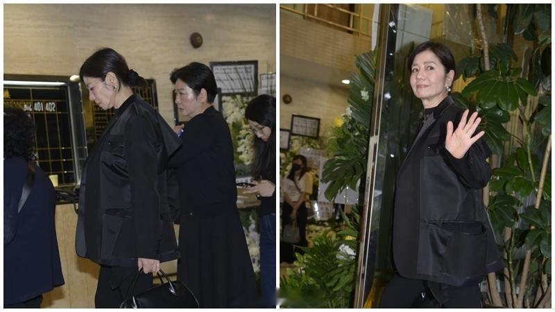 谷薇麗設靈丨半個電影圈向故友致哀 鍾楚紅全黑素服拭淚送別 施南生步履蹣跚需人攙扶
