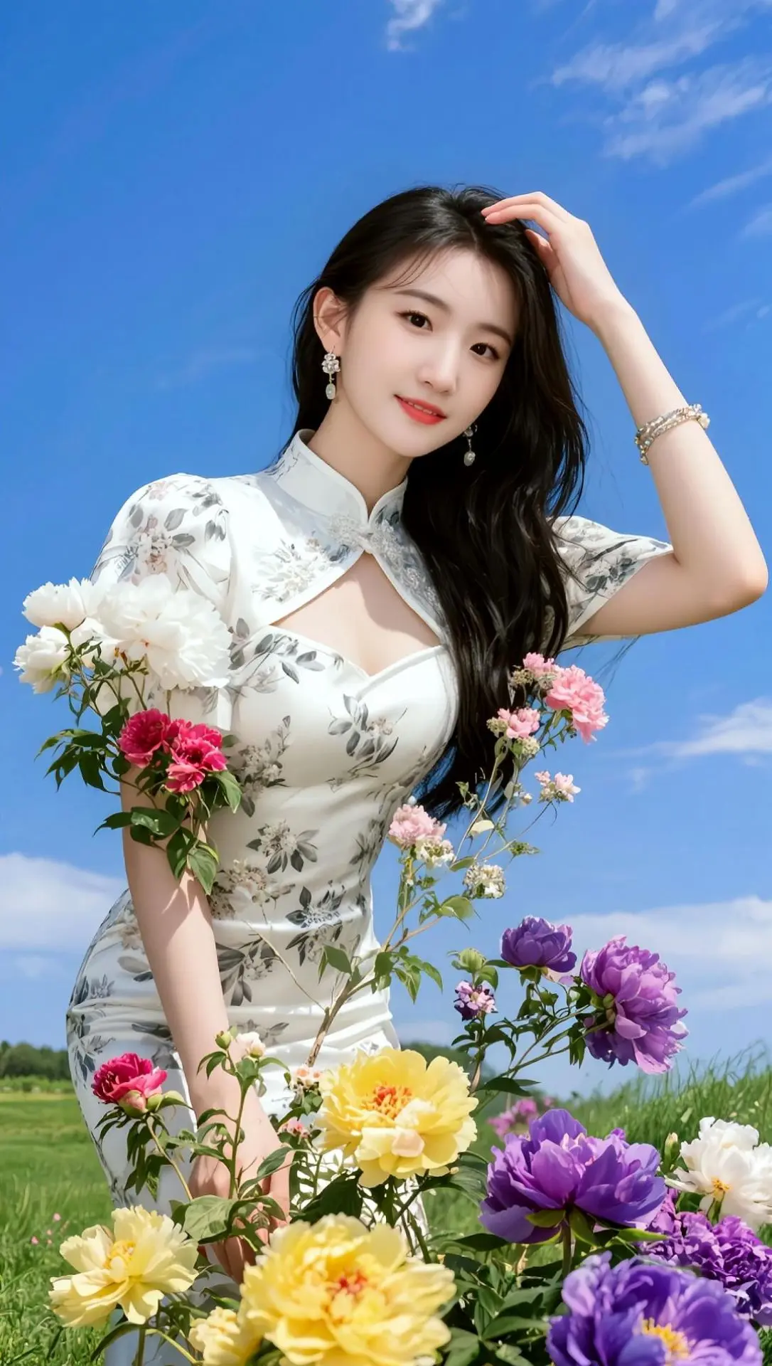 AI繁花丽人写真 ai创作